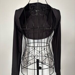 Black Long-Sleeve Bolero Shrug